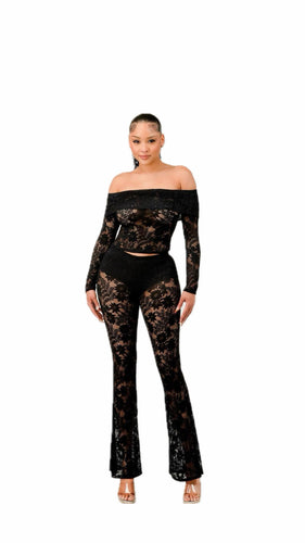 Lace Pants Set